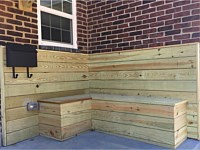 <b>Pressure Treated Wood Decking on the Walls of the front of the homes at Lyons Estate in Baltimore MD 2</b>